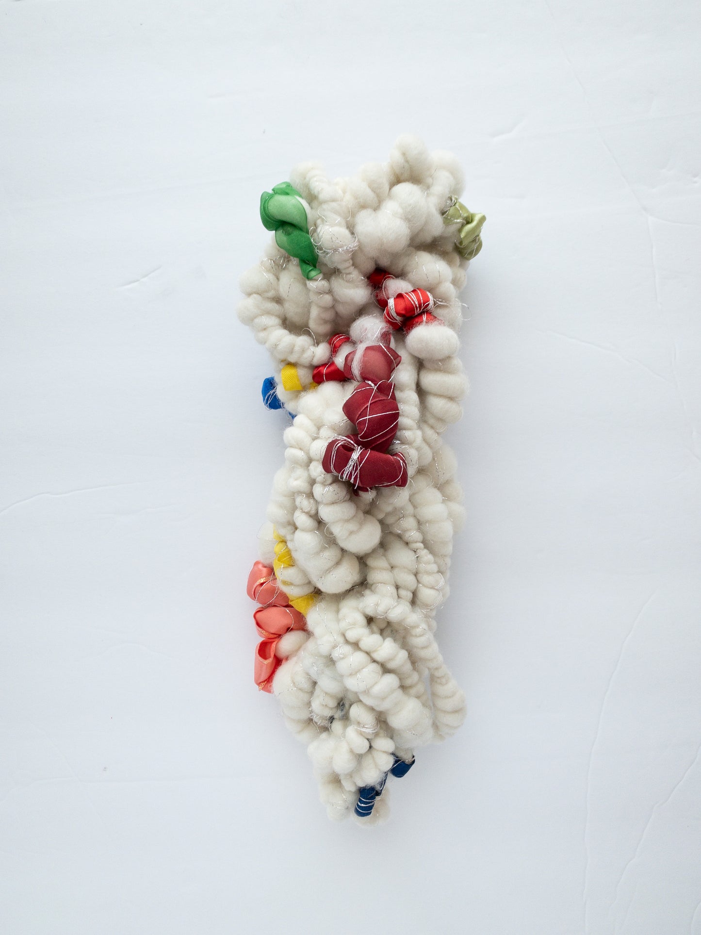 Rainbow handspun art yarn