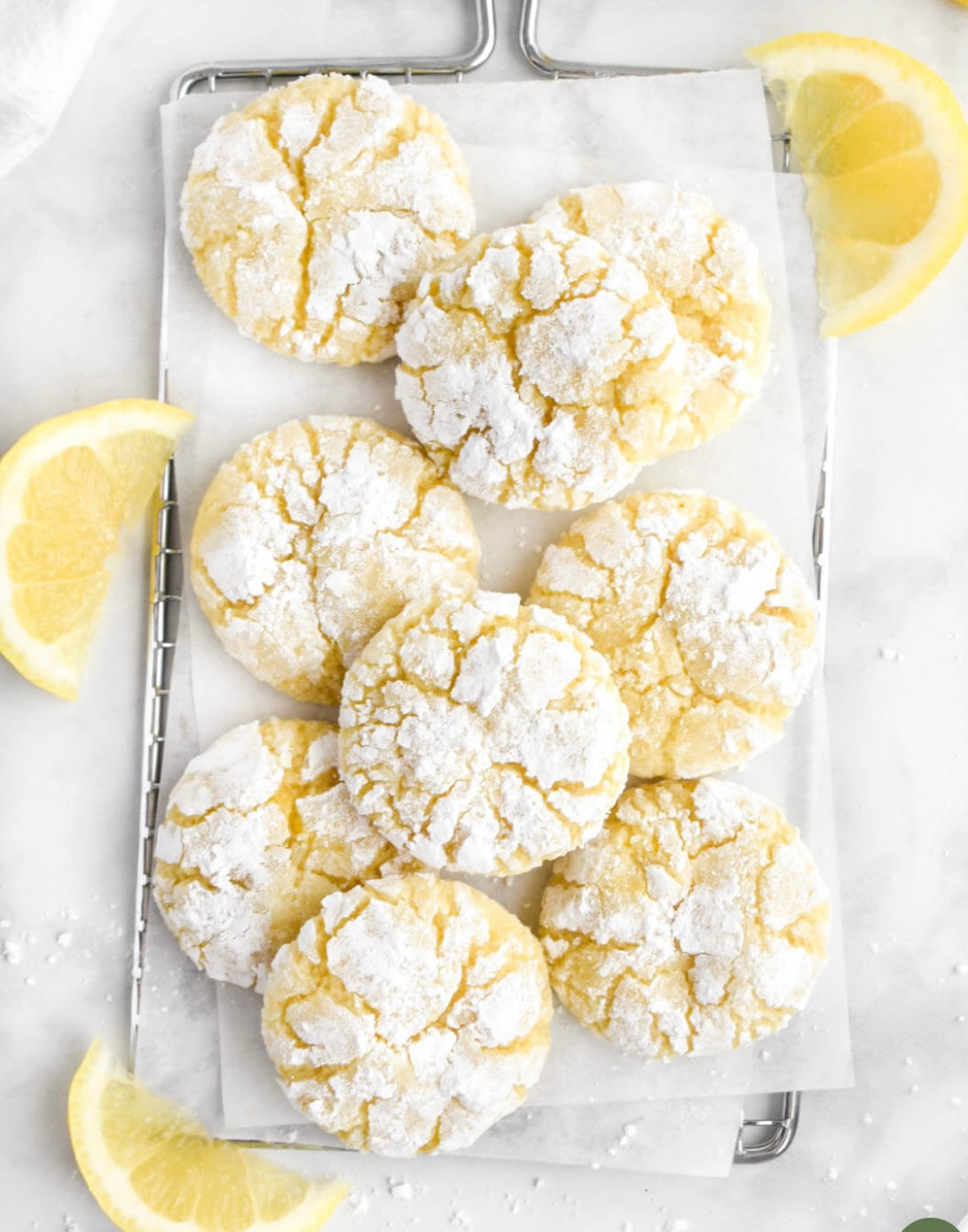 Lemon Crinkle Cookies Handspun Art yarn