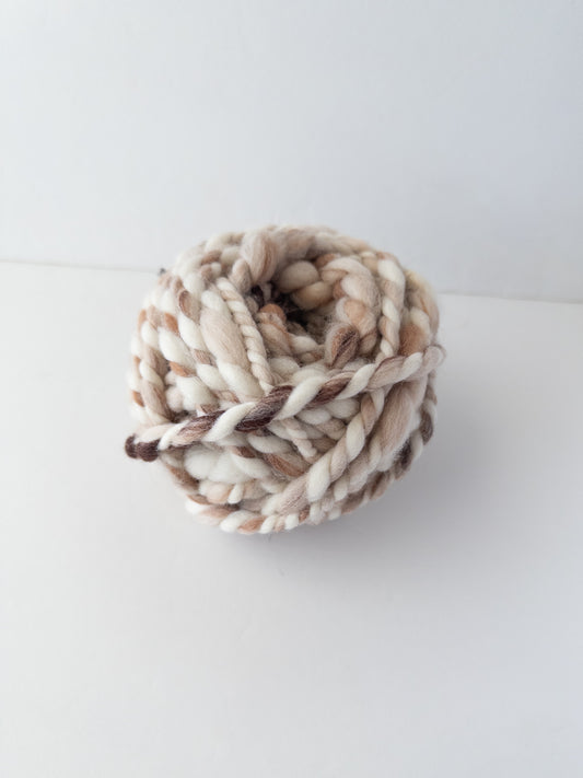 Frosted Cinnamon Rolls handspun art yarn