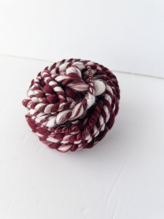 Red velvet whoopie pie handspun art yarn