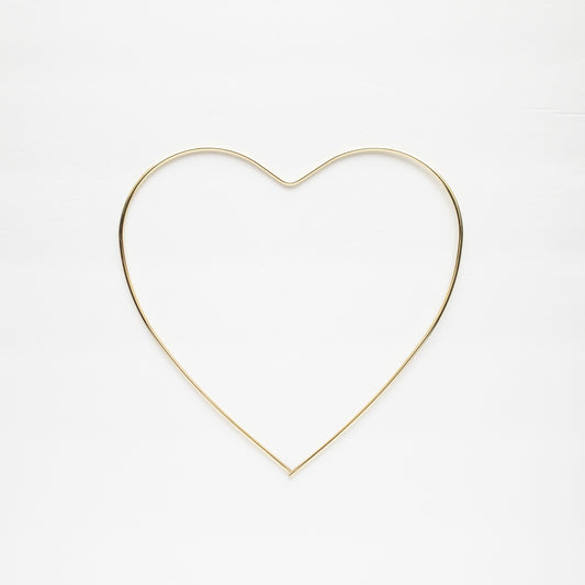 Destash / Gold Metal Heart frame