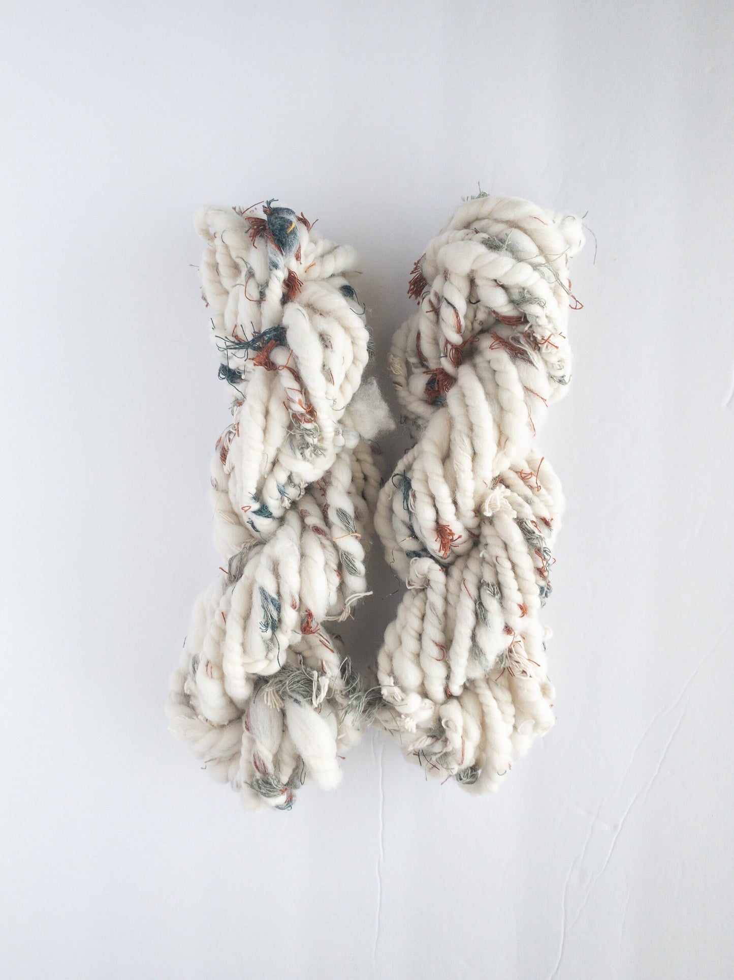 It’s beginning to look a lot like Christmas handspun scrap art yarn