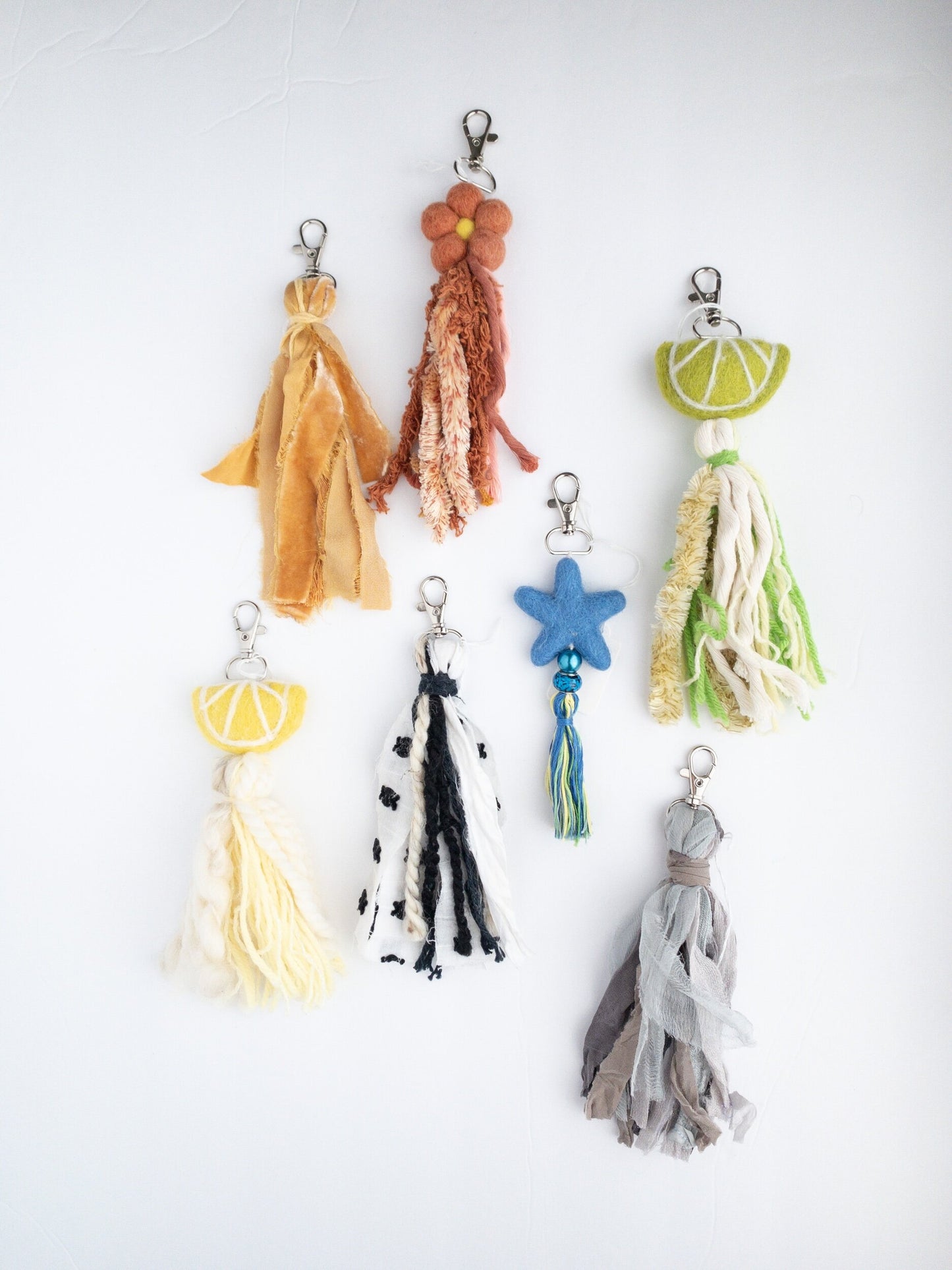 Keychains // Macrame and Tassel Keychains