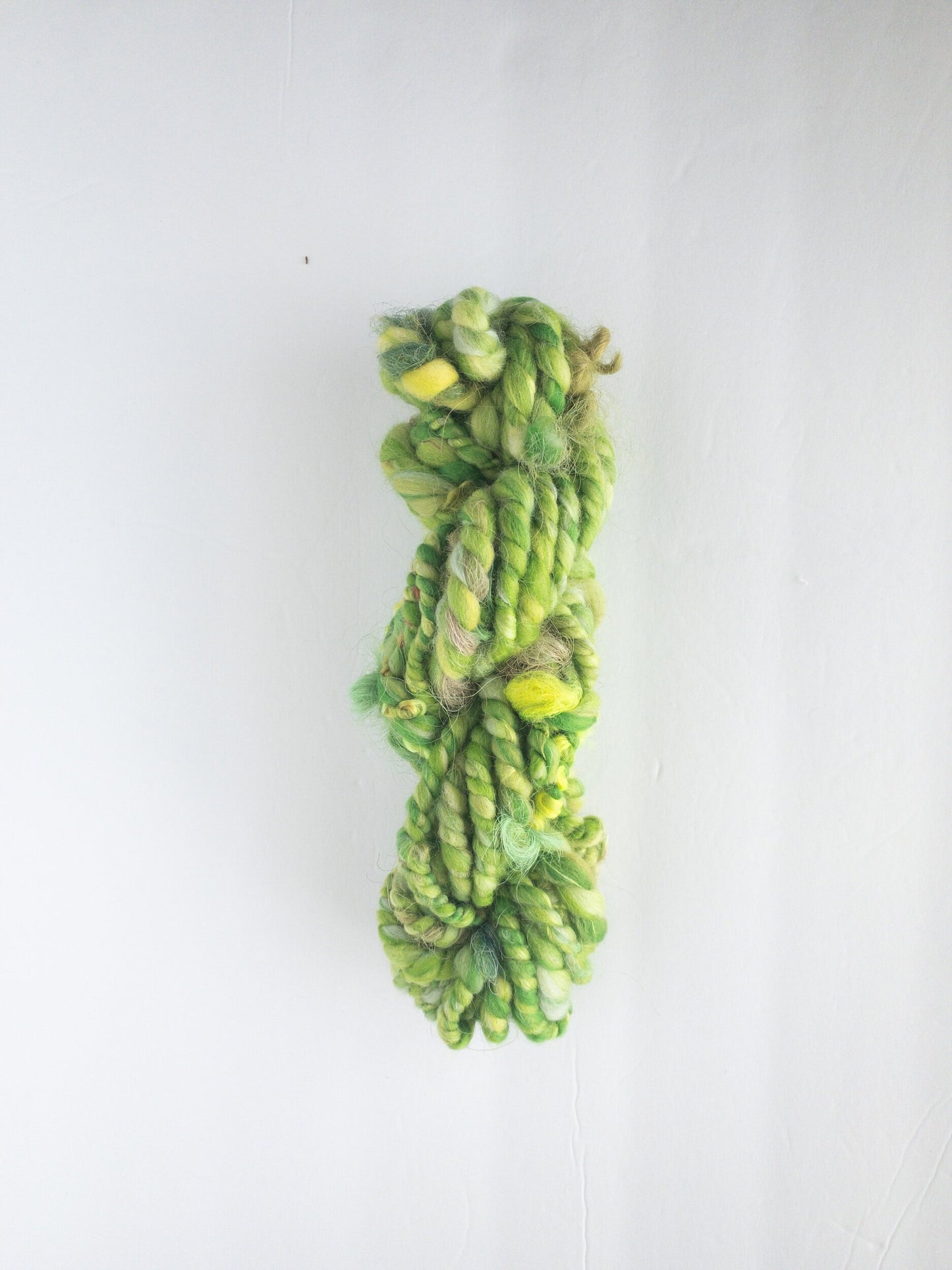 Grinch handspun art yarn