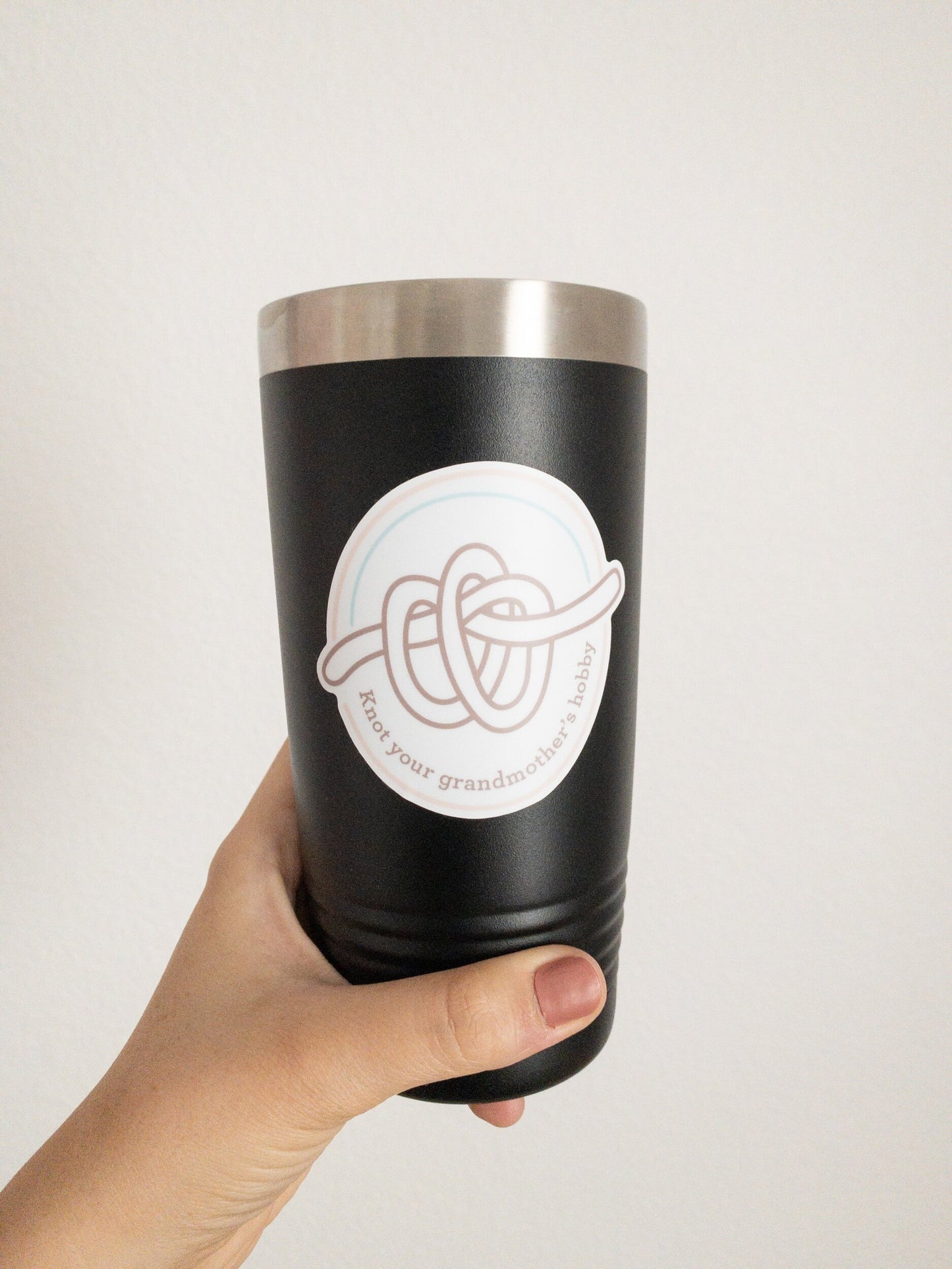 Vinyl Sticker: Knot your grandmother’s hobby