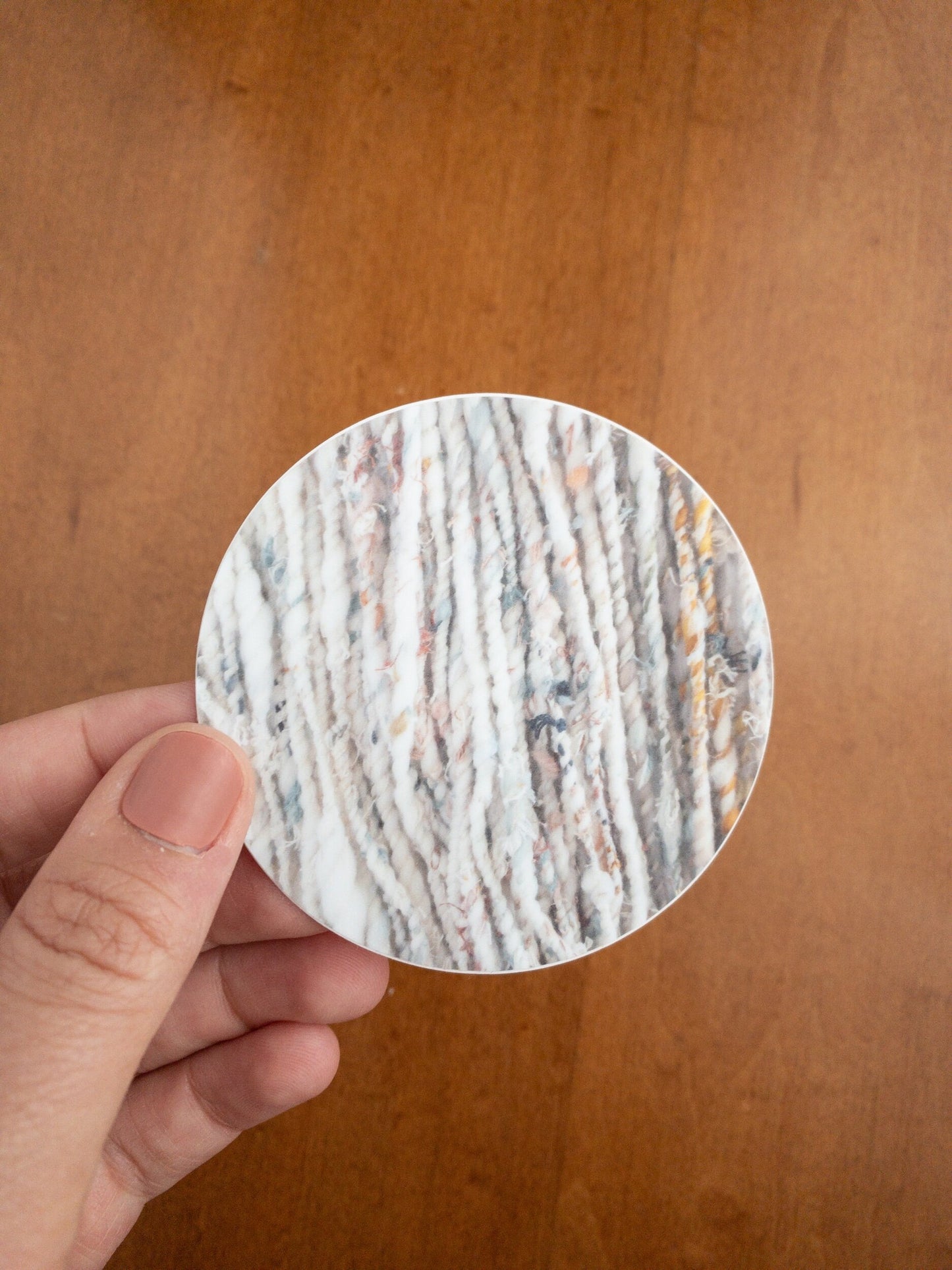 Vinyl Sticker: Handspun yarn