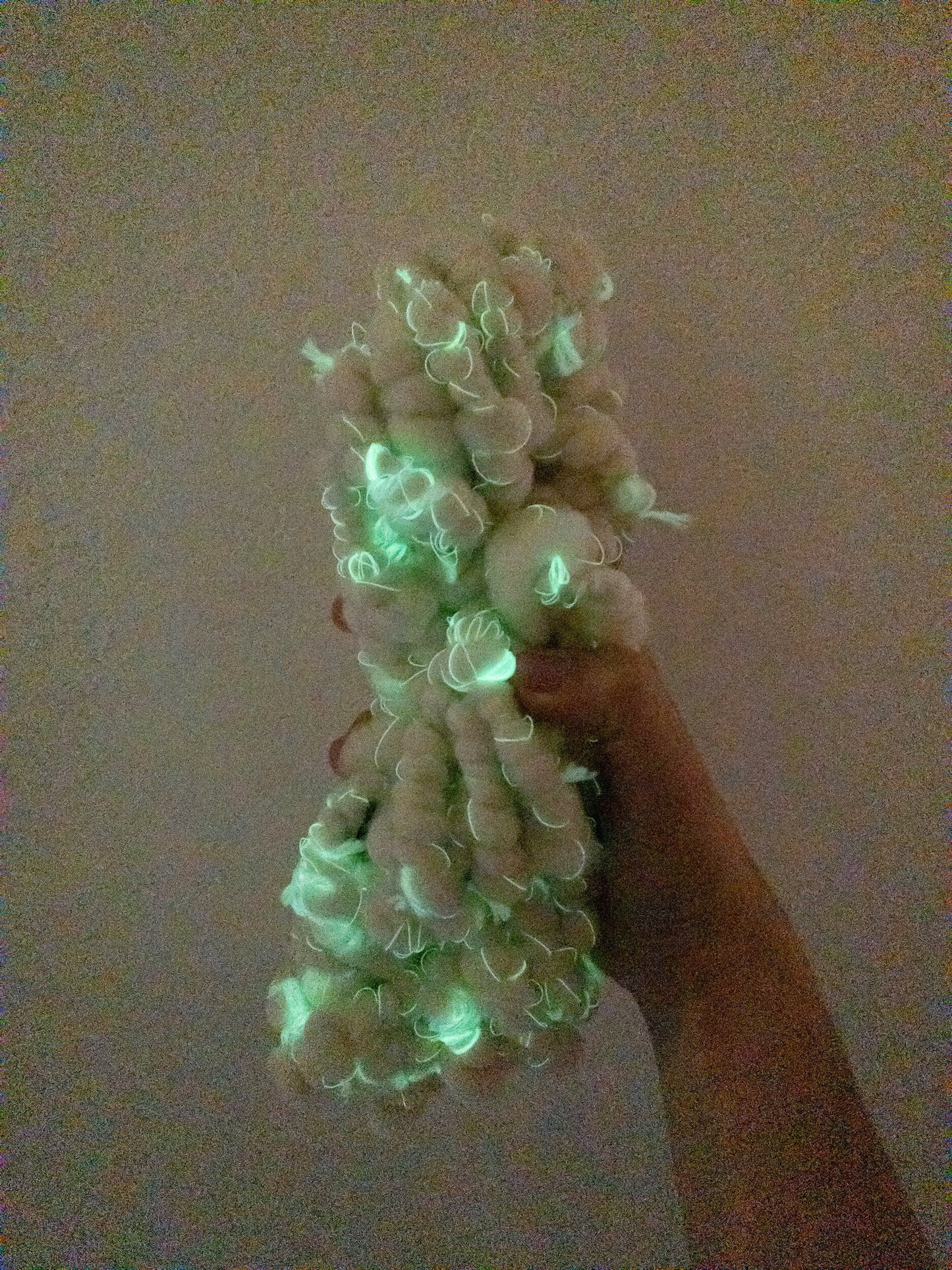 *PREORDER* Glow in the dark handspun scrap art yarn