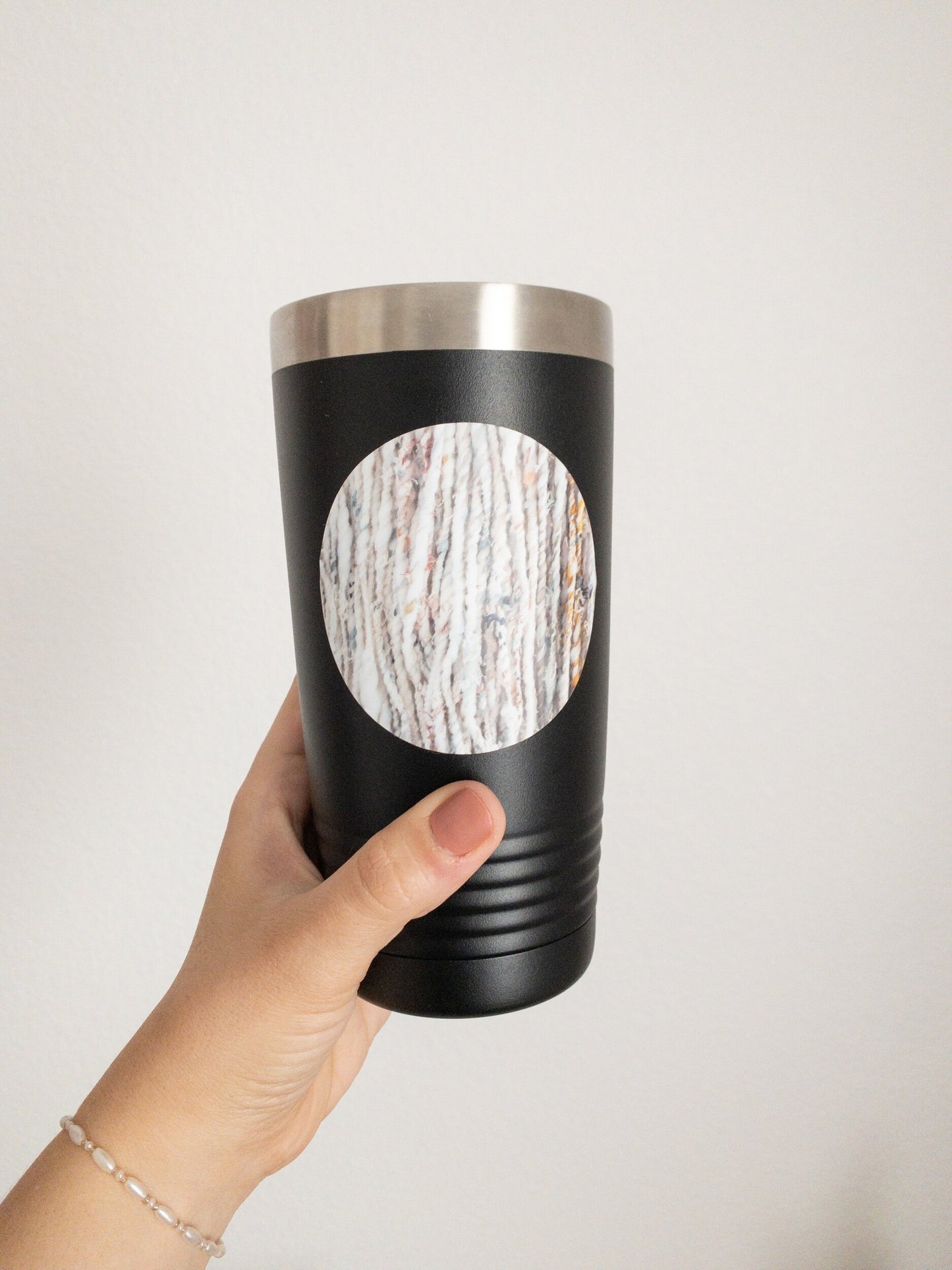 Vinyl Sticker: Handspun yarn