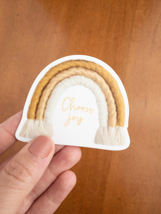 Vinyl Sticker: Choose joy