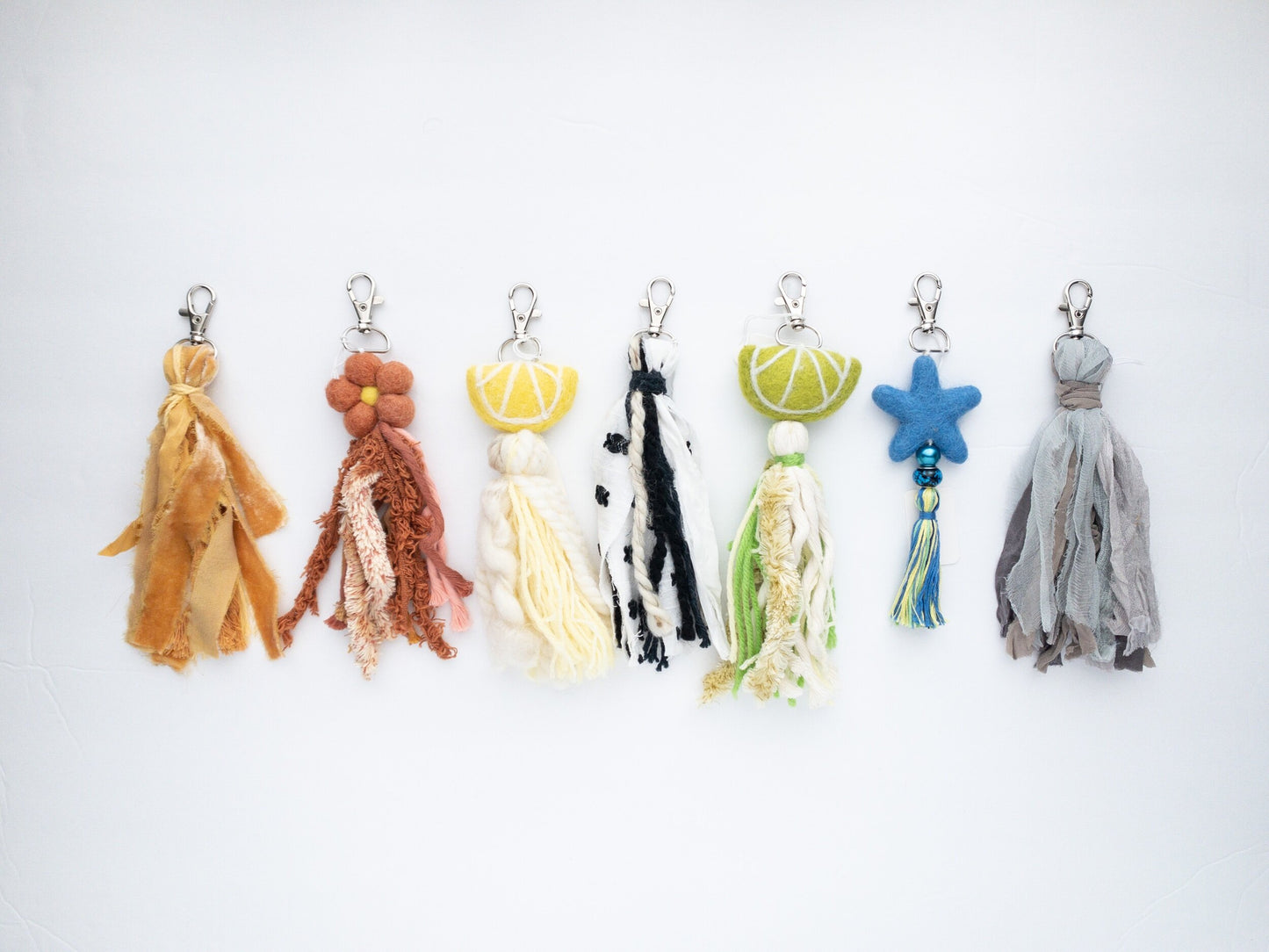Keychains // Macrame and Tassel Keychains