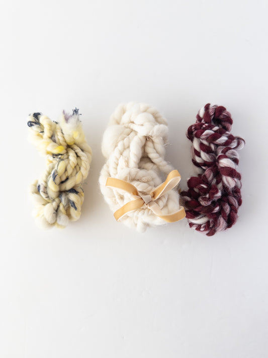 Sample Pack 5 handspun art yarn