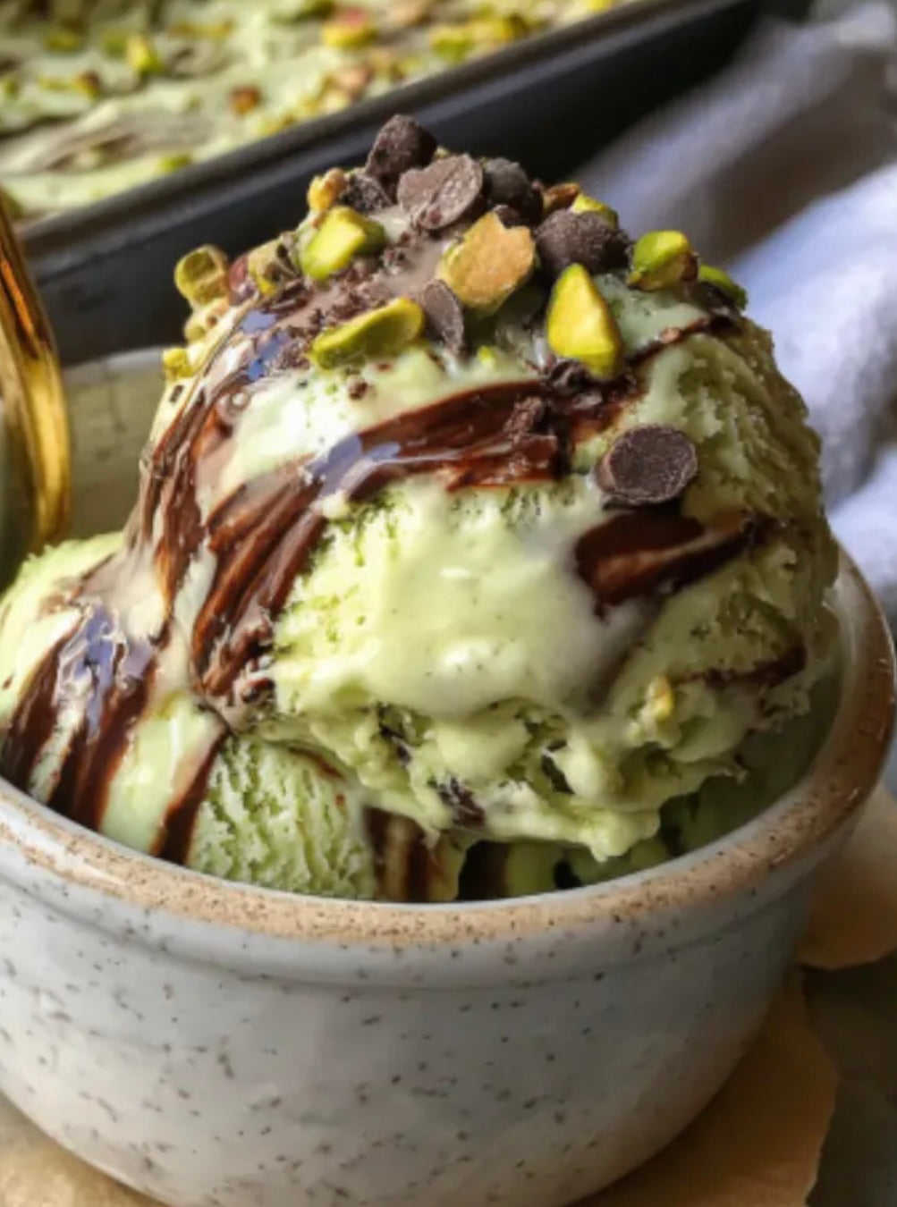 Pistachio Ice Cream handspun scrap art yarn