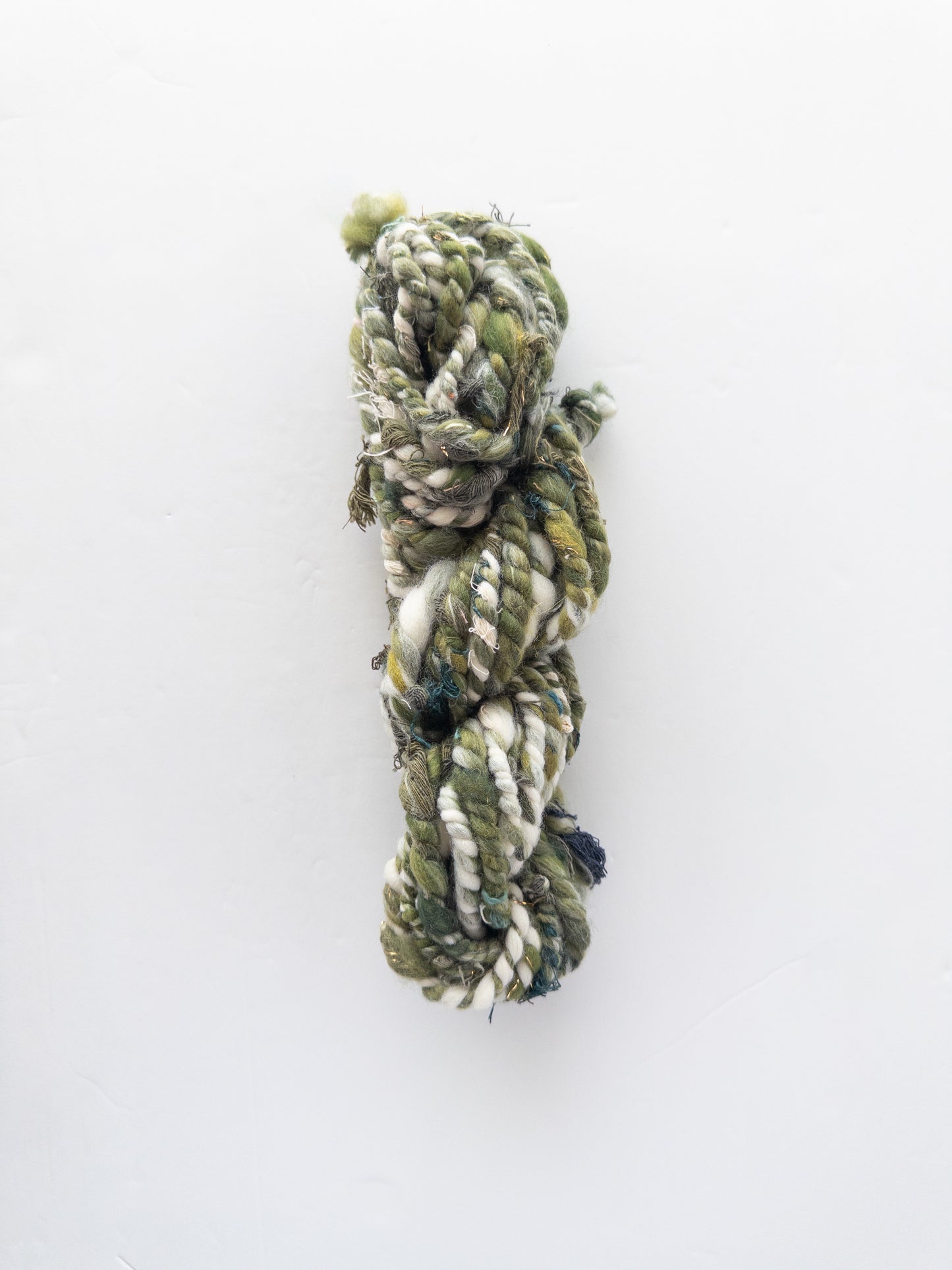 Pistachio Ice Cream handspun scrap art yarn